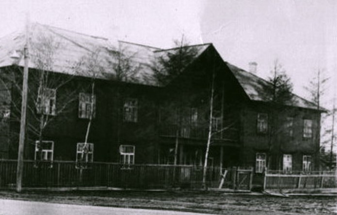 Школа с.Хурба, 1050 - е годы.