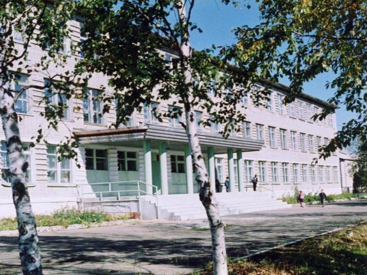 Школа с.Хурба, 1980 - е годы.